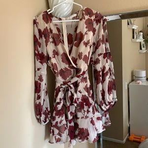 Long sleeve mini dress